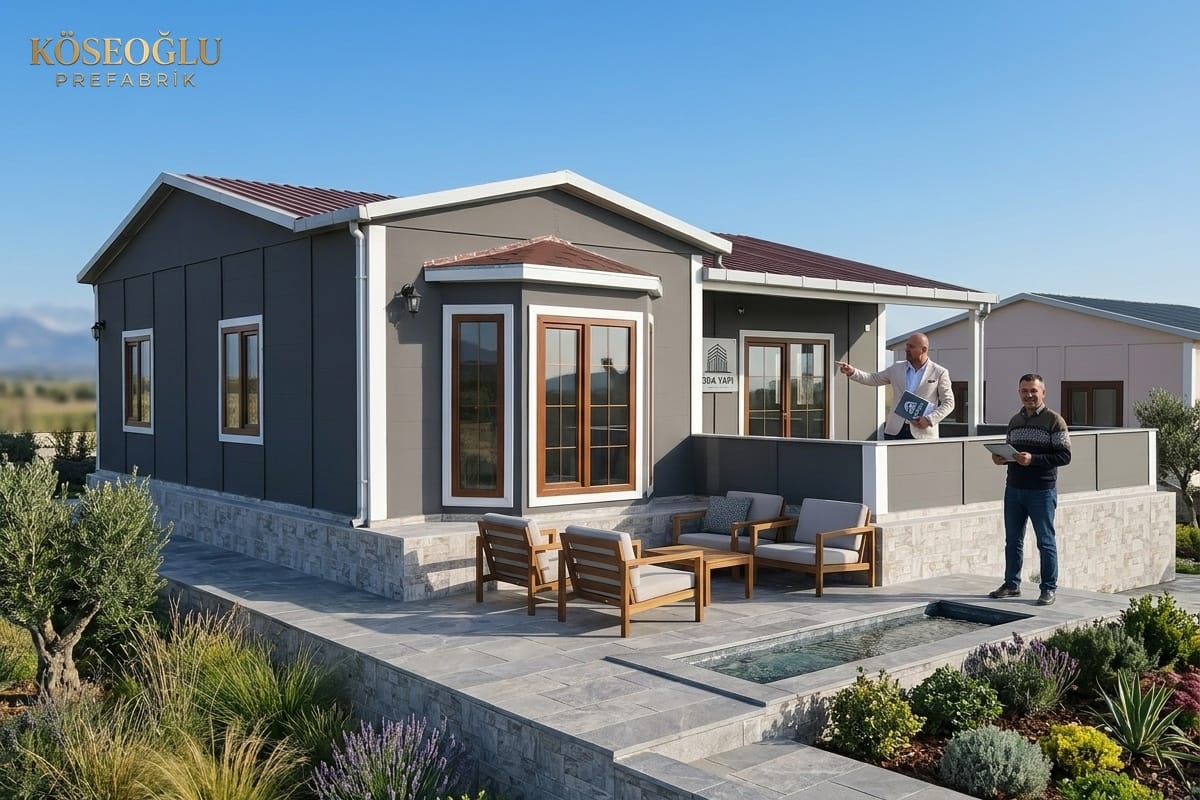 Muratlı-Balabanlı-2 104m² Prefabrik Ev